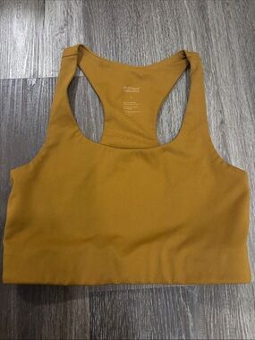 girlfriend collective Ochre Racerback Sports Bra